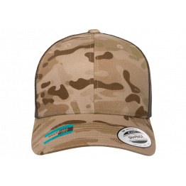 Кепка FlexFit 6606MC Retro Trucker - Multicam Arid/Brown