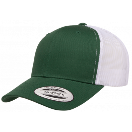 Кепка FlexFit 6606T Retro Trucker - Evergreen/White
