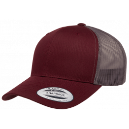 Кепка FlexFit 6606T Retro Trucker - Maroon/Grey