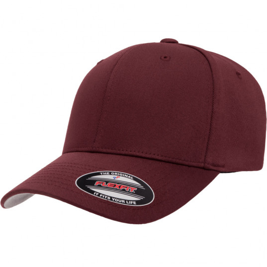 Кепка FlexFit 6277 Wooly Combed Maroon