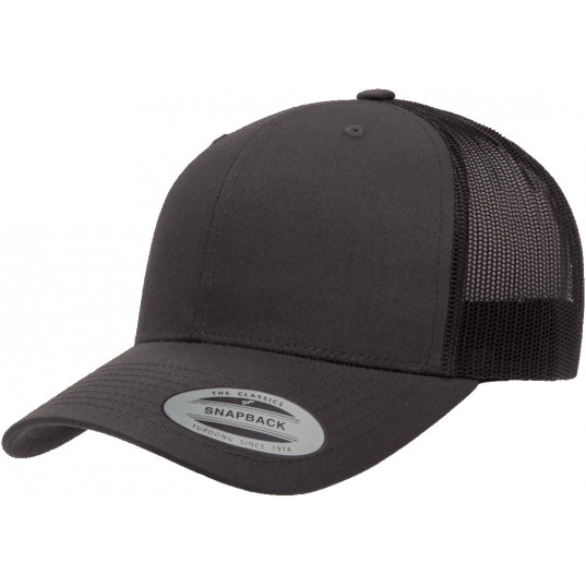 Кепка FlexFit 6606 Retro Trucker - Charcoal