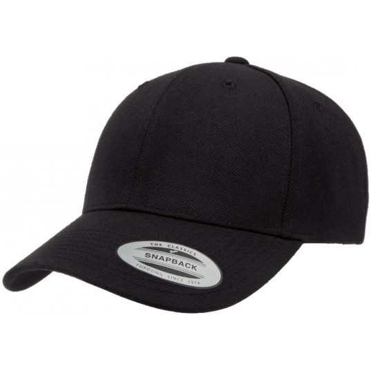 Кепка FlexFit 6789M - Curved Visor Snapback Black