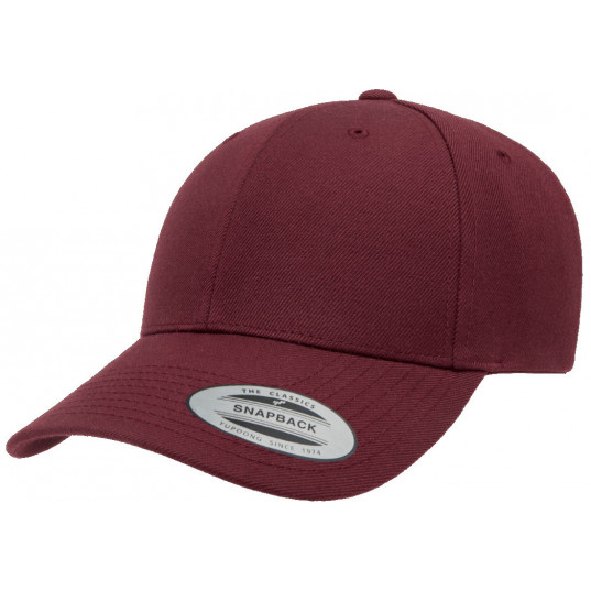 Кепка FlexFit 6789M - Curved Visor Snapback Maroon