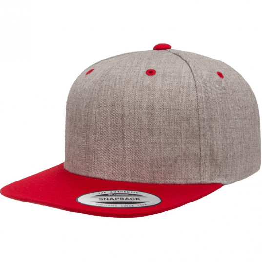 Кепка FlexFit 6089MT - Classic Snapback Heather/Red